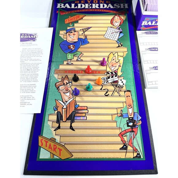 Parker Brothers Beyond Balderdash The Classic Bluffing Board Game 1997 Vintage - Picture 4 of 12